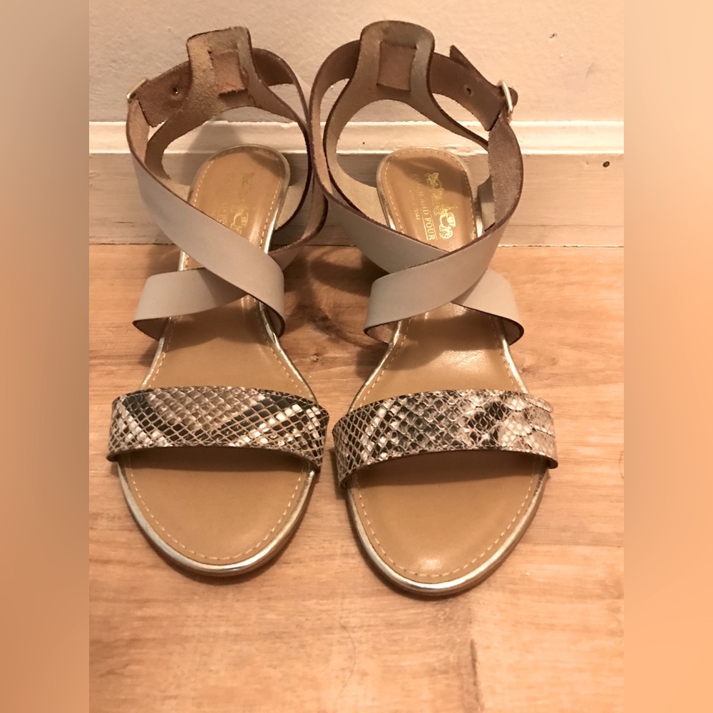 Coach wedge sandals, size 7, New without box